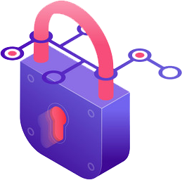 Equipos de ciberseguridad rojo azul y morado
