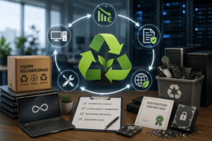Fin de vida del hardware corporativo. Reutilizaci&oacute;n de equipos inform&aacute;ticos