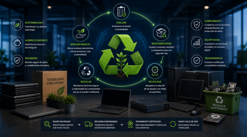 Economía circular tecnológica: equipos informáticos que no usas