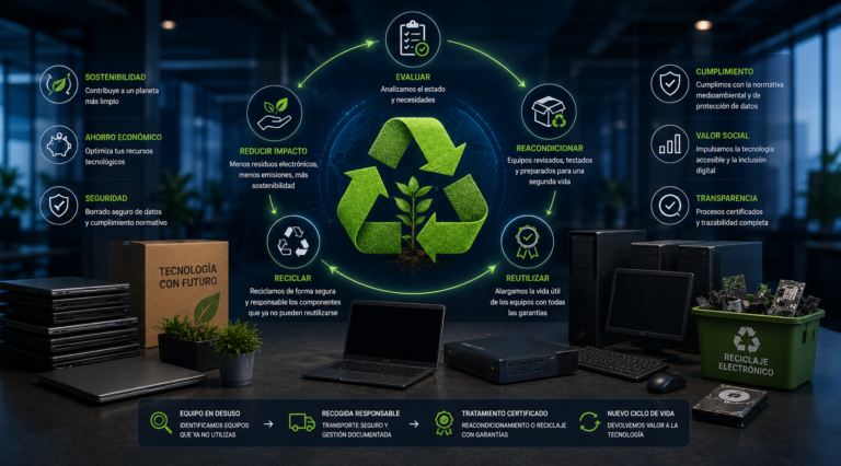 Econom&iacute;a circular tecnol&oacute;gica: equipos inform&aacute;ticos que no usas