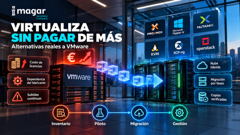 Alternativas a VMware: opciones para virtualizar sin pagar de m&aacute;s IAGEN
